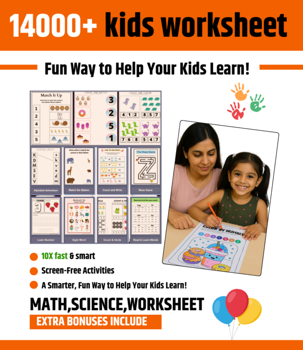 1400 Kids Worksheets